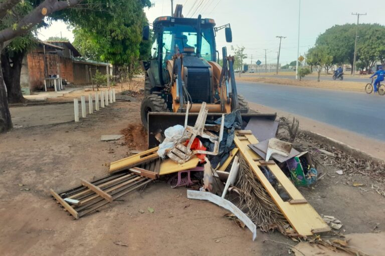 Prefeitura de Palmas intensifica retirada de entulhos no Plano Diretor Sul