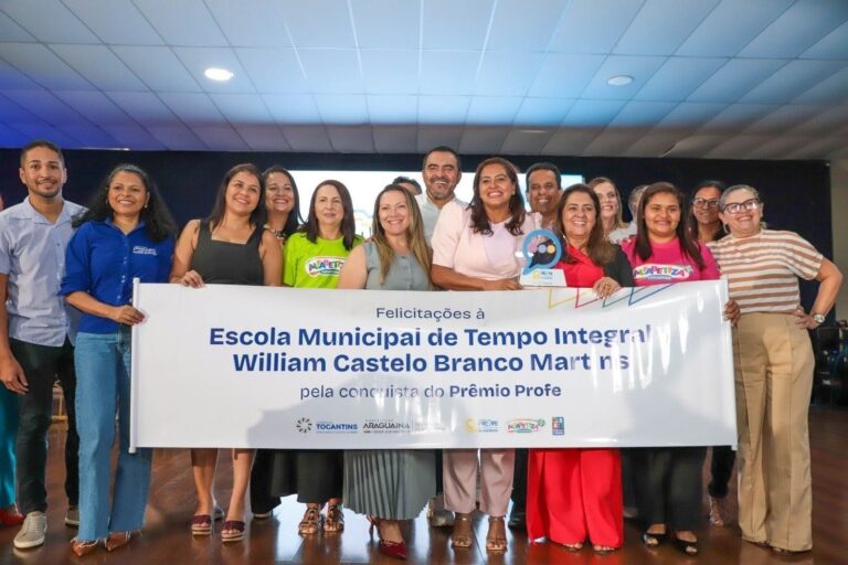 Escola William Castelo Branco ganha destaque e é premiada como referência em desempenho educacional no Tocantins.