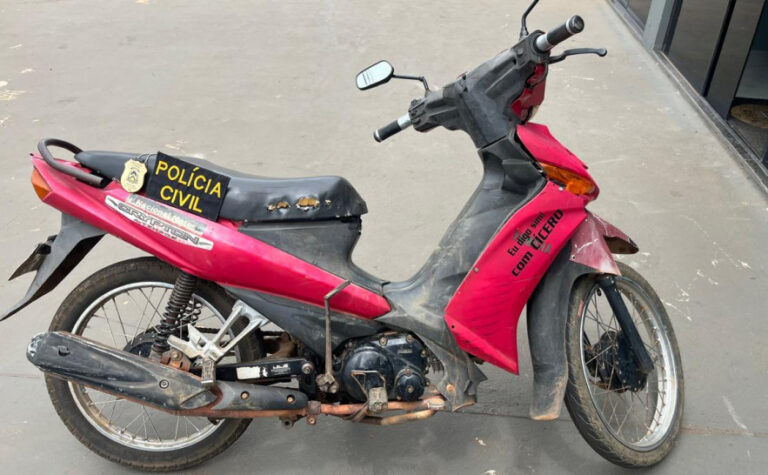 Em Palmas, Polícia Civil encontra moto furtada e detém suspeita de receptação