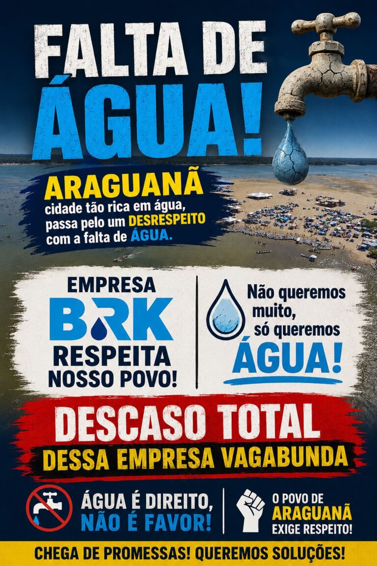 Araguanã: A Cidade Rica em Água Sofre com a Escassez. O Grito do Vereador Murilo Brasil