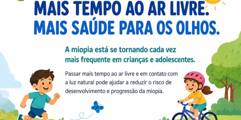 Oftalmologistas alertam para uso de telas e a miopia em crianças