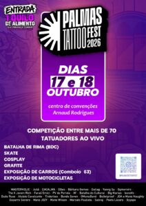 Palmas Tattoo Fest terá entrada solidária nos dias 17 e 18